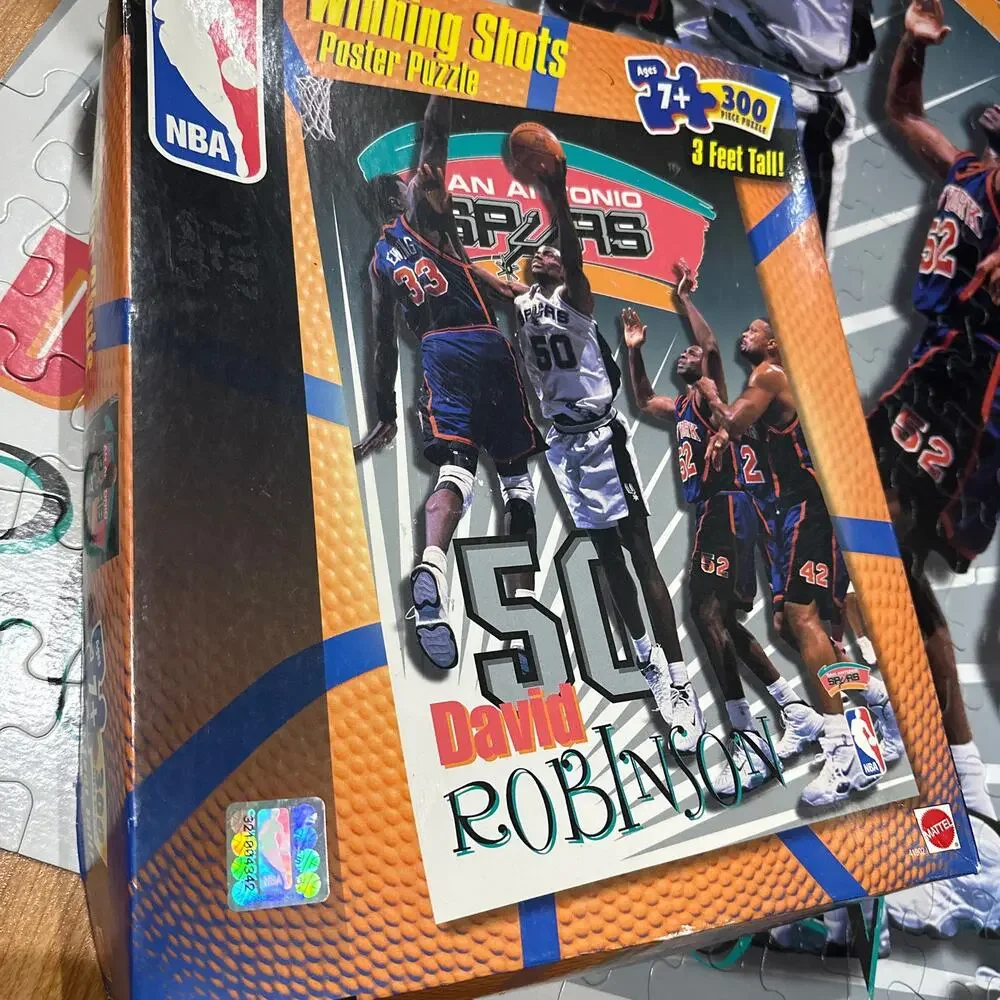 Vintage 90’s NBA Puzzle Poster David Robinson